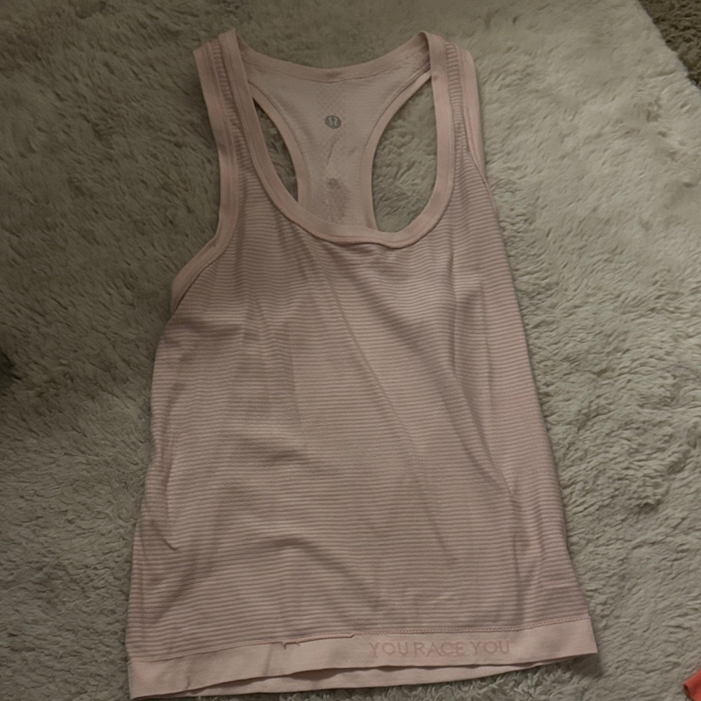 Lululemon Pink Swiftly Tech Racerback Tank Waist Length